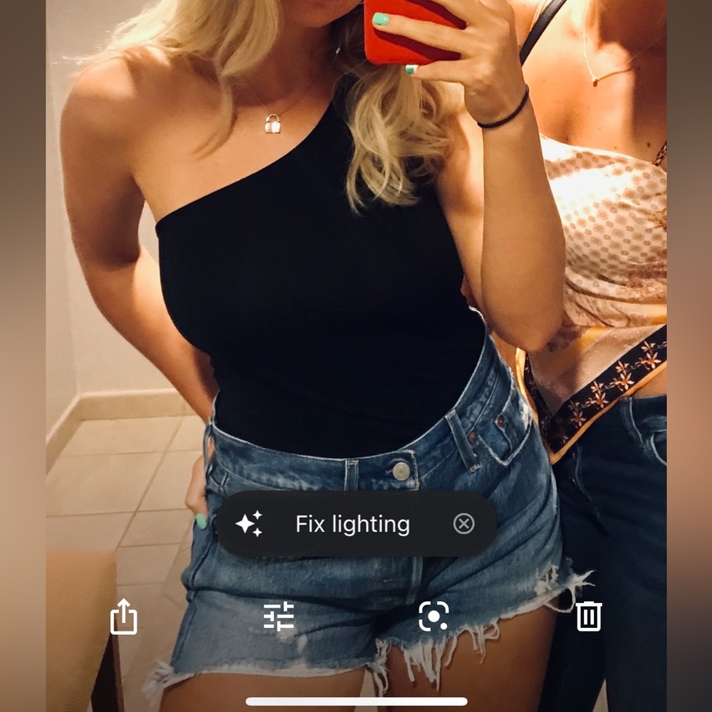 One shoulder bodysuit